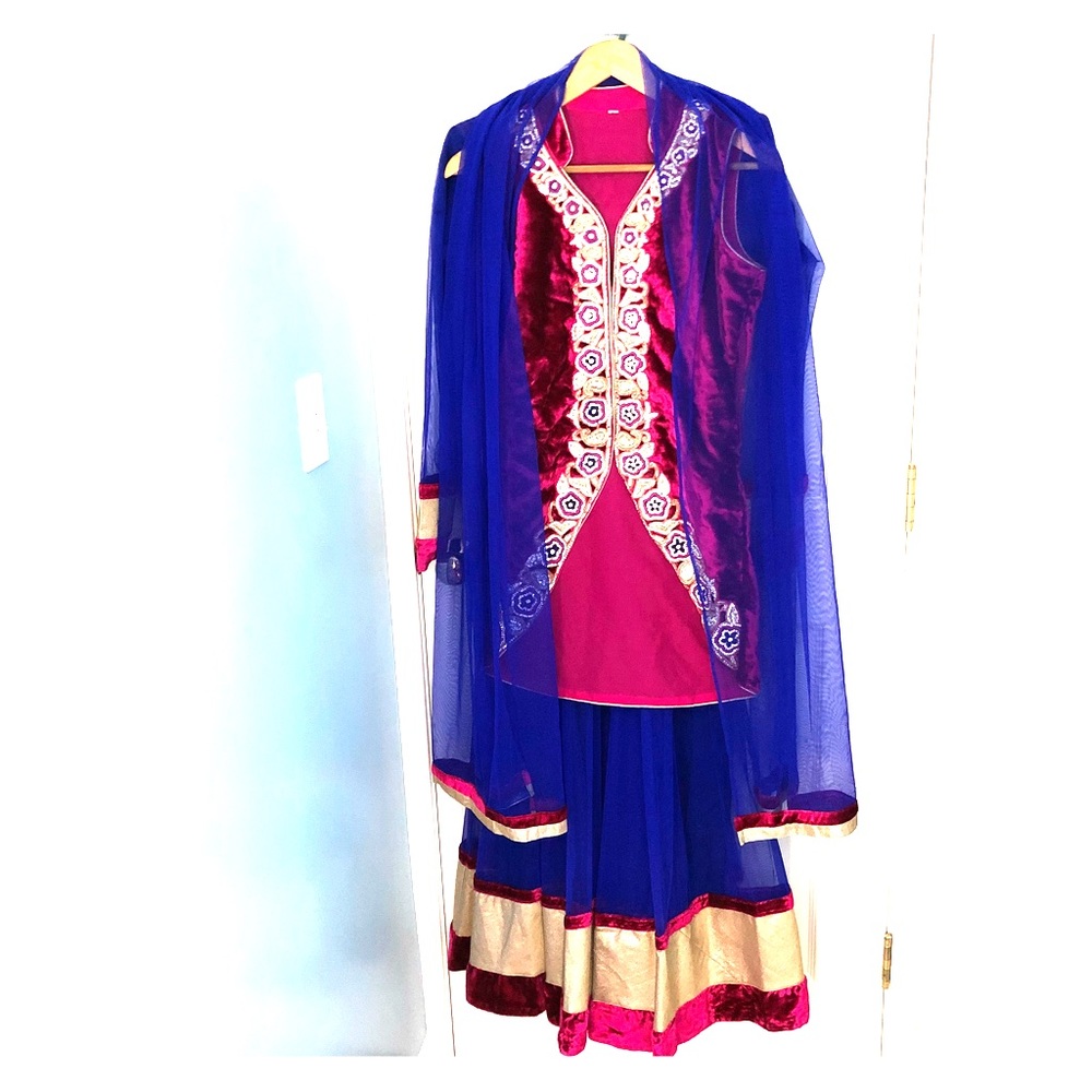 Indian anarkali dress with coati